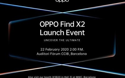 OPPO Find X2發(fā)布會時間曝光 2月22日巴塞羅那見？