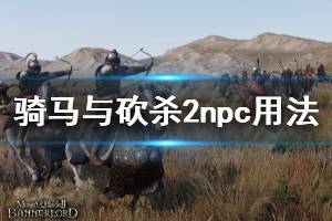 《騎馬與砍殺2》npc有什么用 npc用法介紹