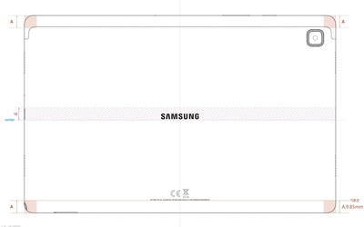 三星Galaxy Tab A7設(shè)計(jì)圖曝光：定位中端可能支持5G