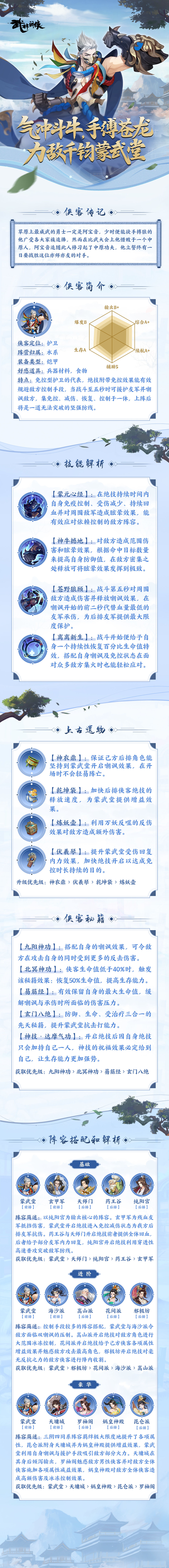 《武林閑俠》蒙武堂怎么樣